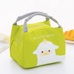 Custom printed children school meal bag cute cooler eco lunch bag for kids