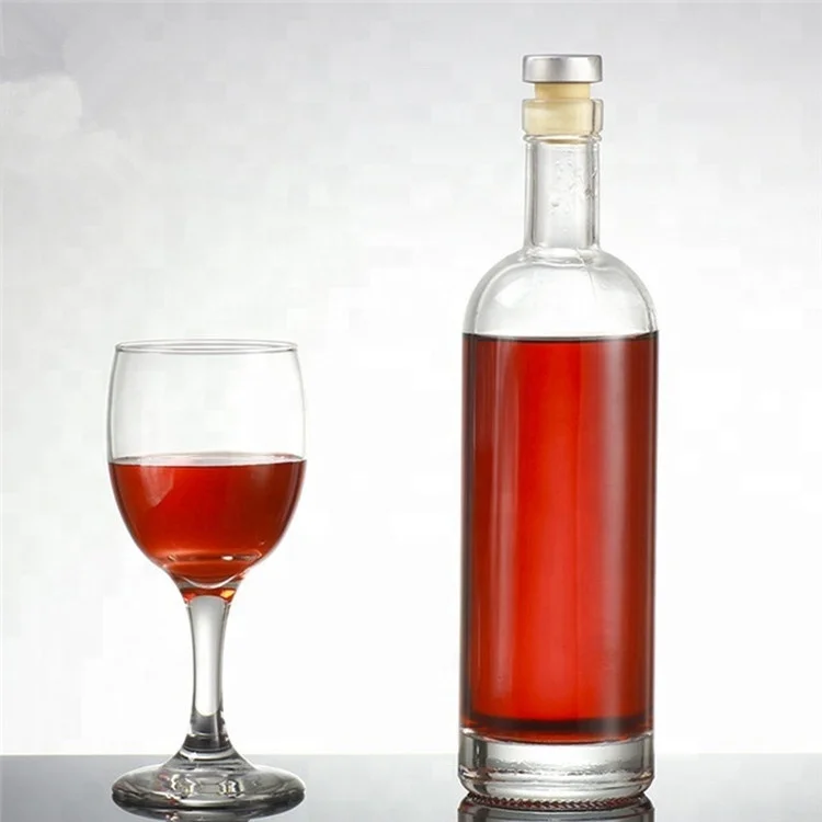 Empty clear 100ml 200ml 375ml 500ml 750ml 1000ml vodka glass bottle whisky bottle red wine glass bottle