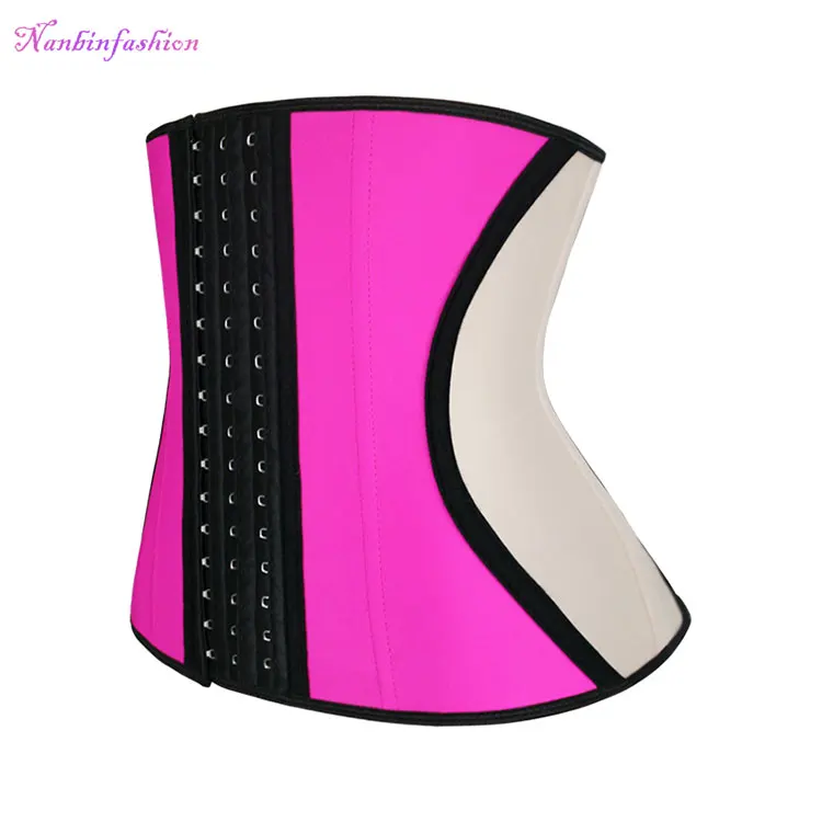 NANBIN Perfect Dropshipping Black Sexy Waist Trainer 9 Steel Boned Private Label Corset Free Sample