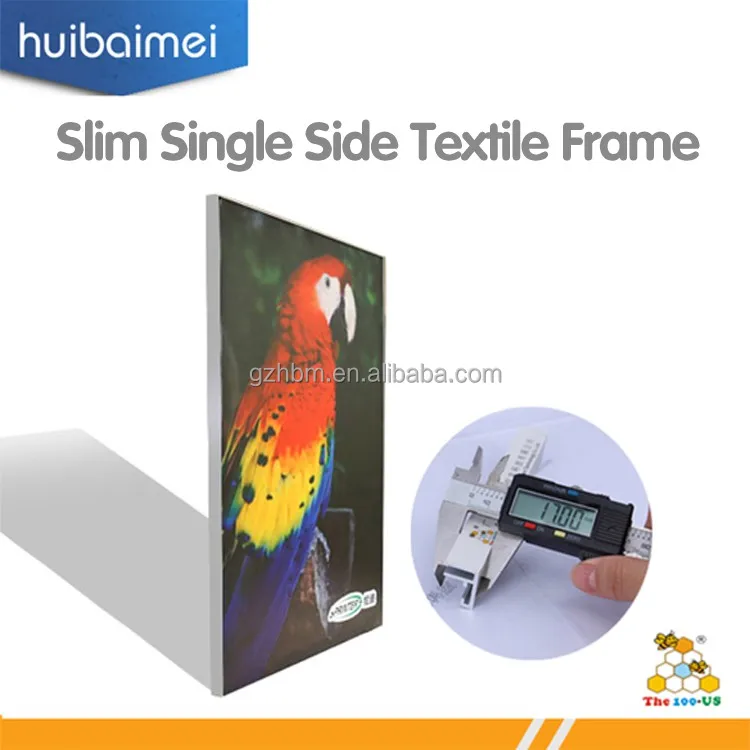 Цена по прейскуранту завода 17 мм тонкий анодированный алюминиевый профиль ткань рамка