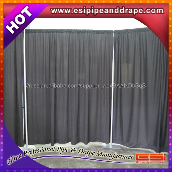 
портативная телескопическая свадебная алюминиевая труба и драпировка, регулируемый металлический каркас и занавес для продажи 