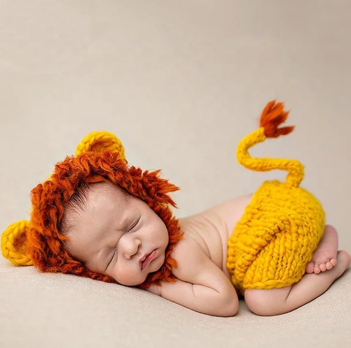 Newborn Baby Photography Props Products Handmade Crochet Knitted Costume Christmas Lion Cap And Pants Set Ropa De Bebe Buy Newborn Photography Props Ropa De Bebe New Born Baby Products Product On Alibaba Com