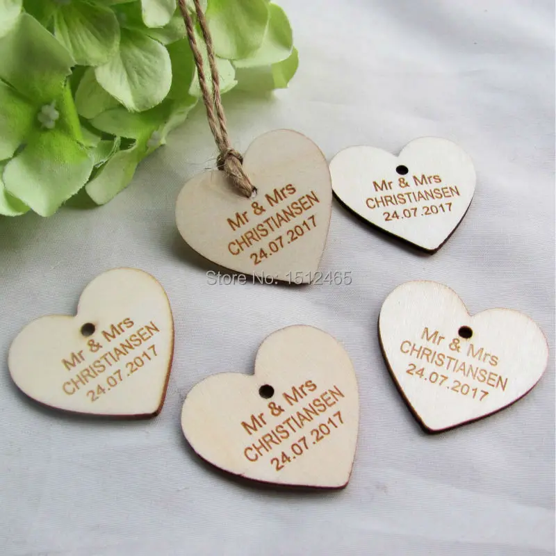 100 Pcs Personalized Custom Engraved Wedding Name And Date Love 100 Pcs Personalized Custom Engraved Wedding Name And Date Love