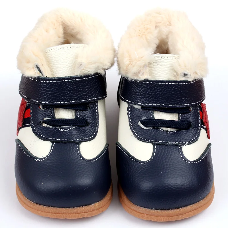 Baby Boots for Girl Snow Boots Leather Baby Shoes Winter