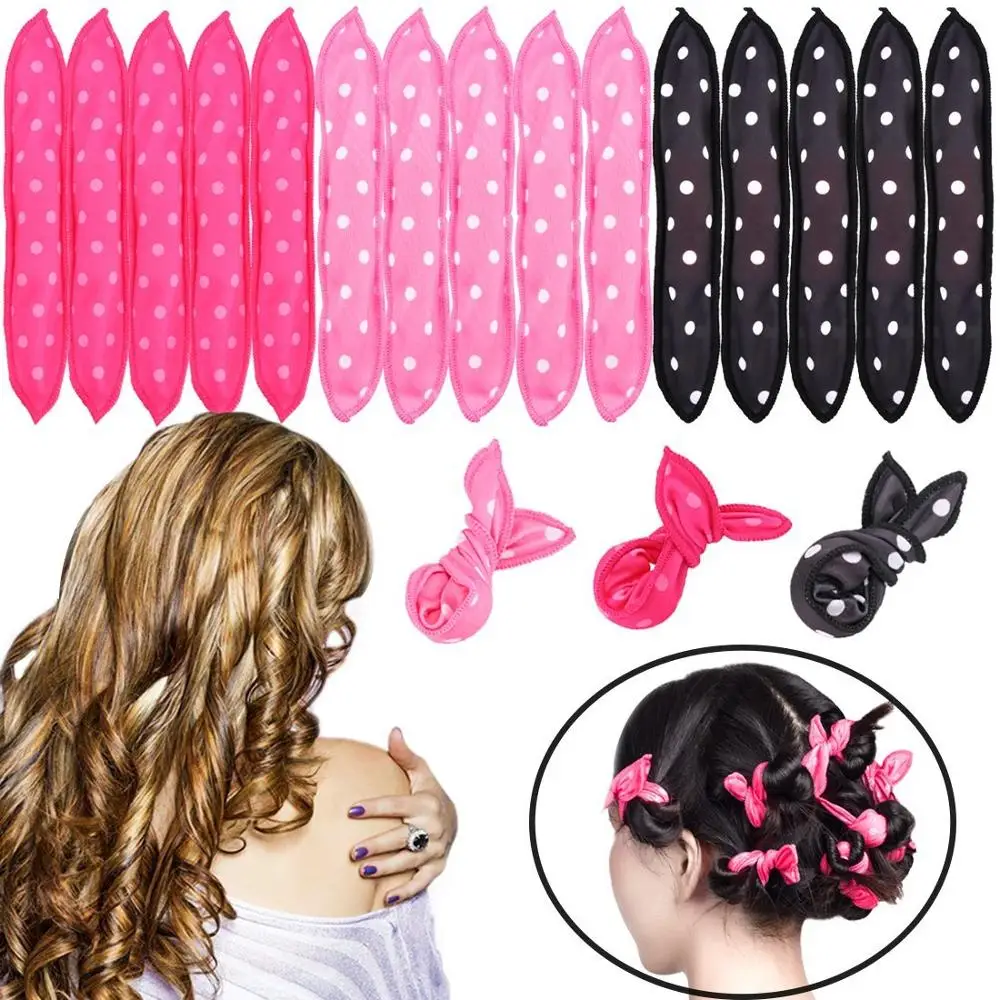 Foam Curlers No Heat Flexible Hair Curlers Rollers to Sleep In, Magic Hair  Rollers Overnight Curlers Curly Hair Styling Tools