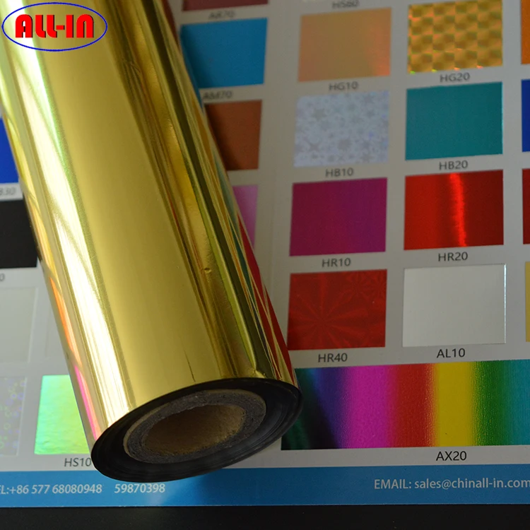 golden color toner reactive foil DIY transfer foil by laser printer