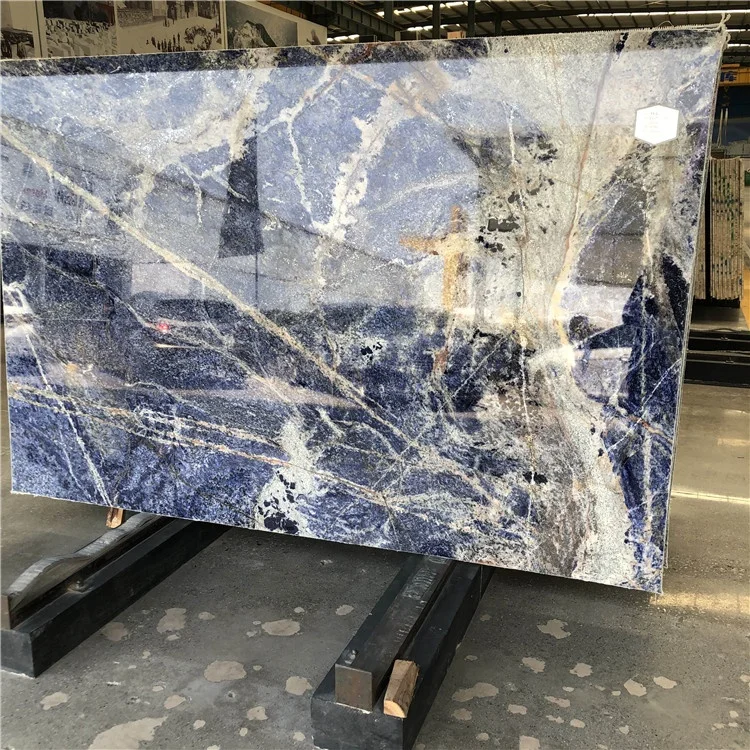 product top quality luxury victoria blue quartzite slab for background wall blue marble countertop-5
