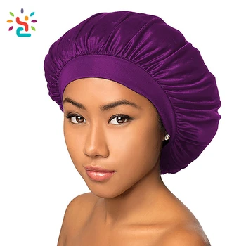 Natural Silk Hair Bonnet Elastic Band Sleeping Bonnet Custom Logo Plain ...