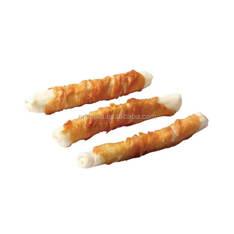 chicken wrapped rawhide rolls