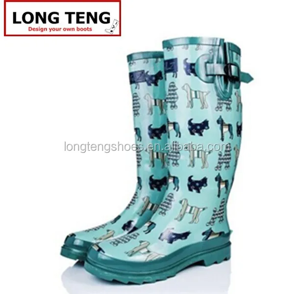 womens patterned rain boots