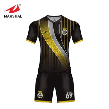 men's yellow and black striped soccer jersey #Football #Football