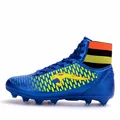 Kids Adult High Top Soccer Cleats Boots male Soccer Shoes High Ankle Cleats Boots BWSC01