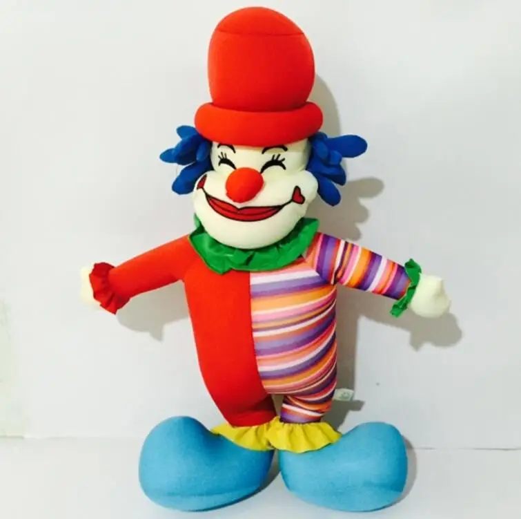Baby Cute Soft Clown Dolls Plush Musical Clown Toys
