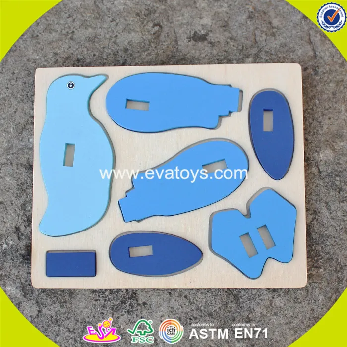 2018 Новый дизайн детские деревянные животных Пазлы diy Пингвин головоломки смешные дети