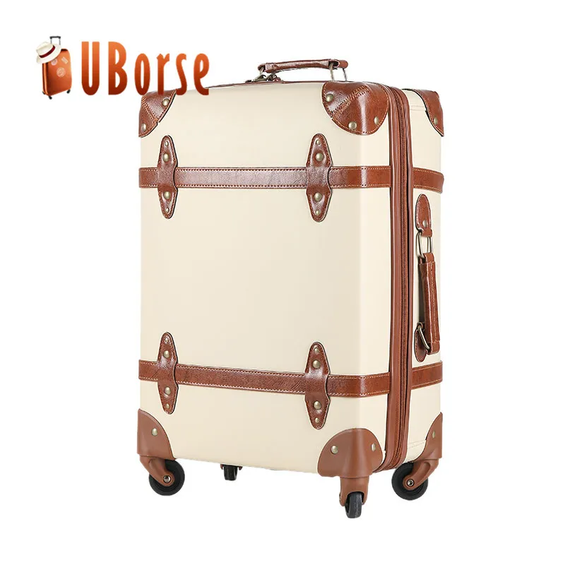 vintage style carry on luggage