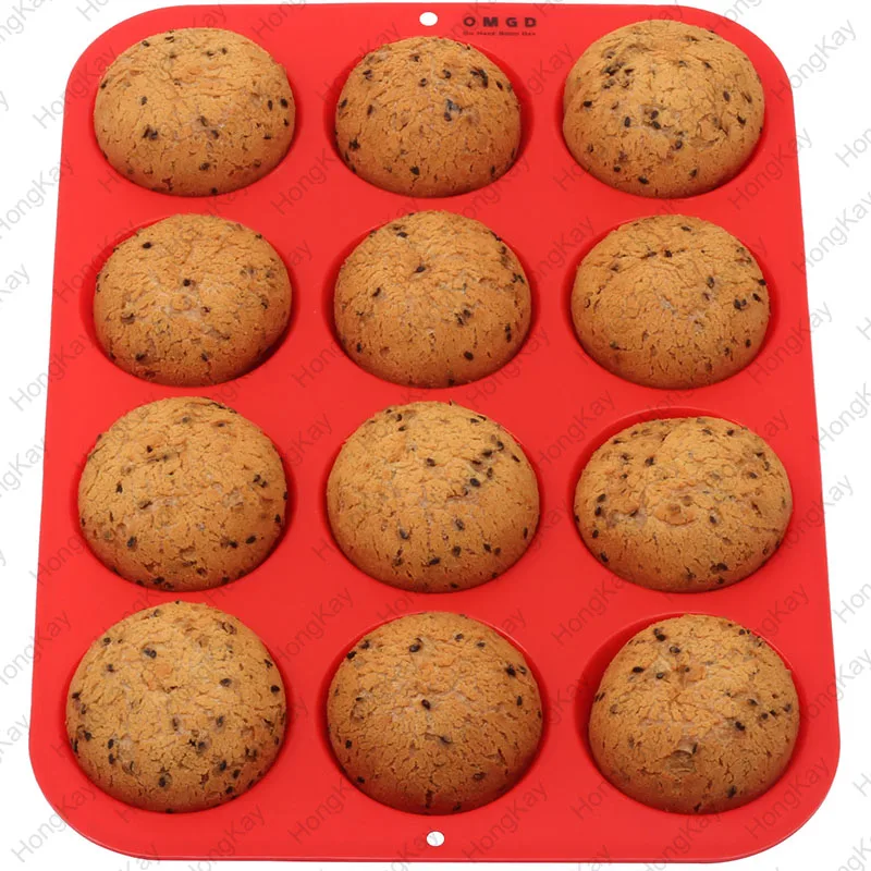 Wholesale 12 Cups Silicone Muffin Tray - BPA Free Muffin Top Pan - Cupcake  Baking Pan From m.