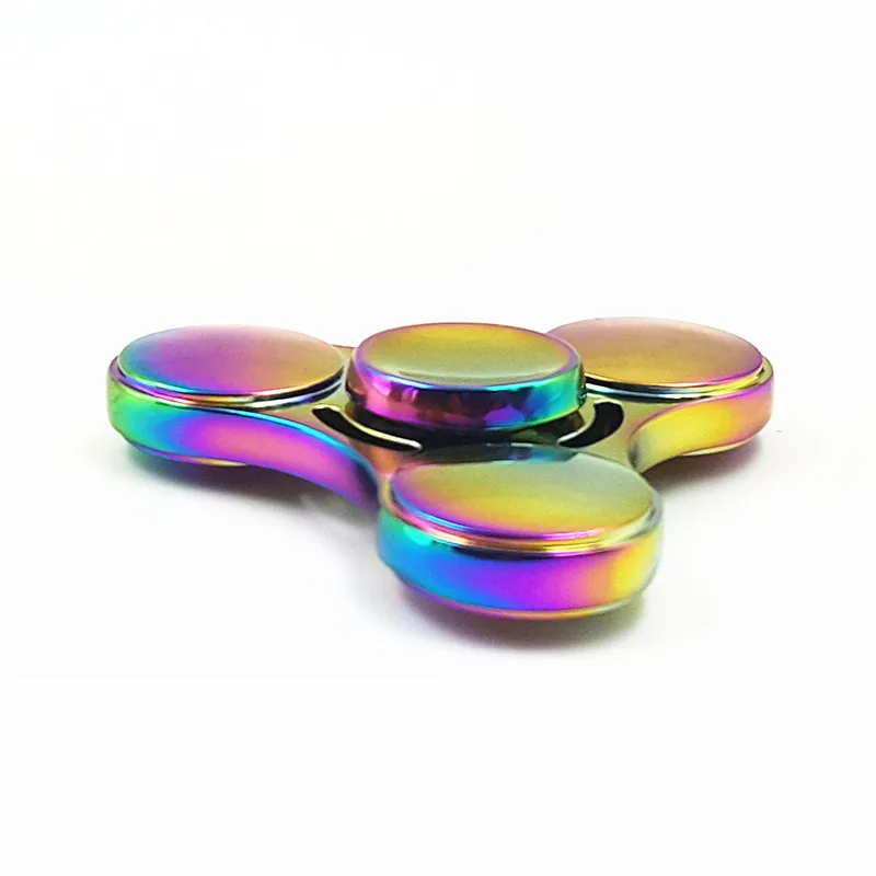 Рука Непоседа Spinner Игрушки EDC Непоседа Игрушки Красочные три листа пальцев гироскопа