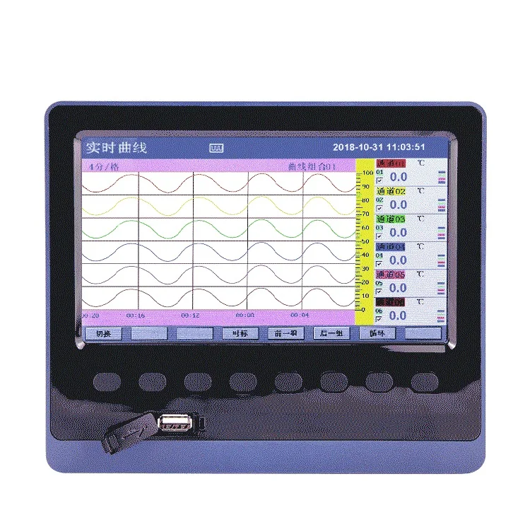 12-Channel Plastic Data Logger for Temperature Instruments OEM & ODM Customization Supported