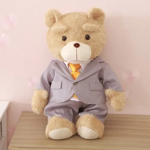 厚手の眉毛を持つスーツの子供のぬいぐるみを身に着けているヒグマのおもちゃ Buy ぬいぐるみ ぬいぐるみ ぬいぐるみ Product On Alibaba Com