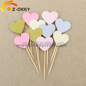 Twinkle Gold Star Cupcake Toppers DIY Glitter Mini Birthday Cake Snack Decorations Picks Suppliers Party Accessories for Wedding