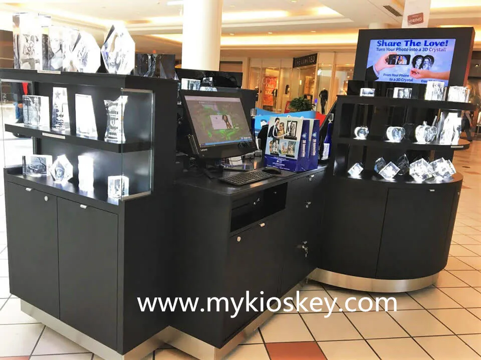 Элегантный индивидуальный торговый центр, Хрустальный киоск, дизайн для демонстрации инновационных продуктов 3D