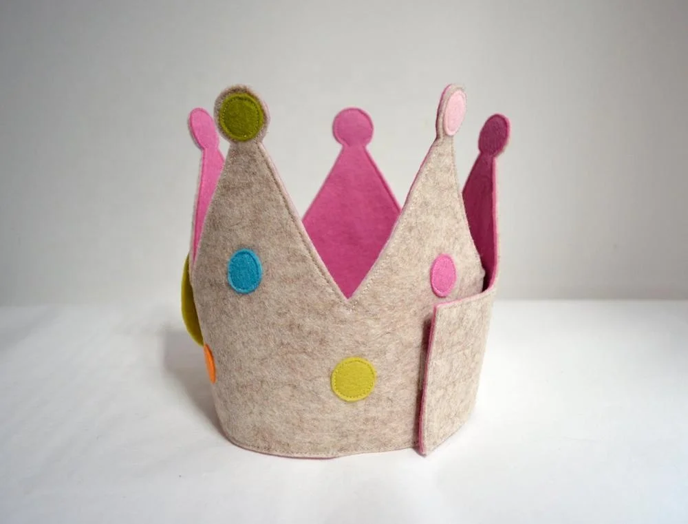 Cappellino Festa Tessuto Regolabile Corona Di Compleanno Per Bambini In Tessuto - Con Numeri Intercambiabili 0-9, Regolabile, Per Feste Regalo Compleanno Bambino