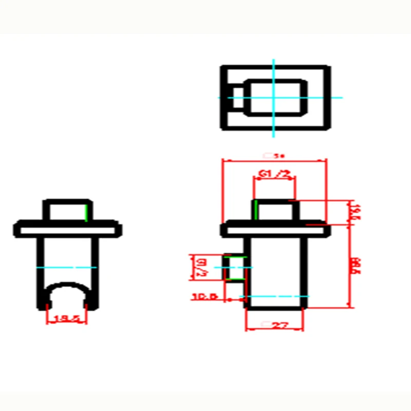 Brass Wall Handset Holder details