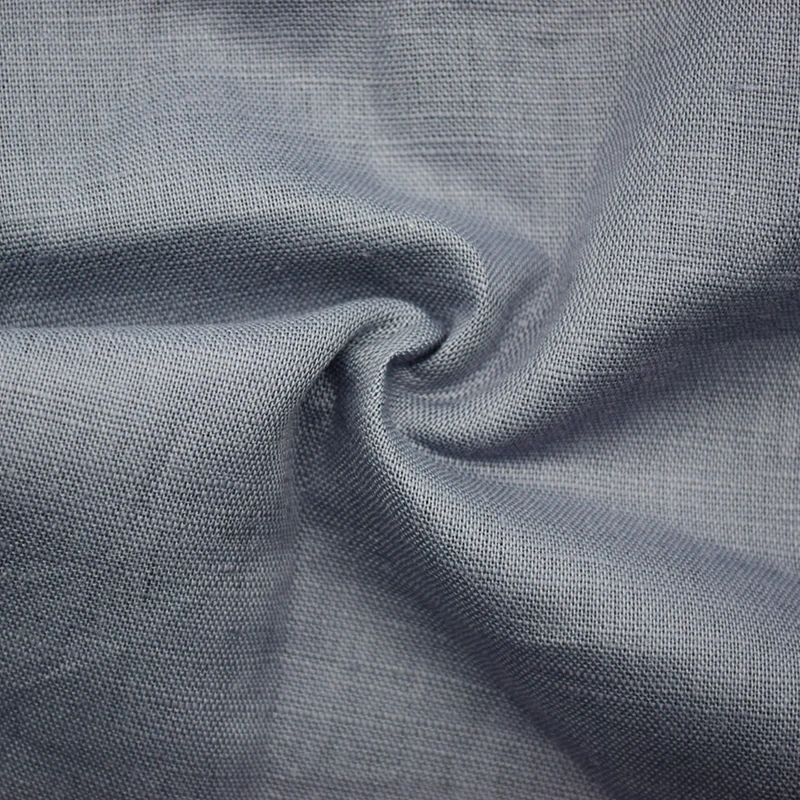 Skygen чесаные прочные цветные мягкие однотонные окрашенные рубашки из 55% льна 45% хлопчатобумажная ткань для рубашек