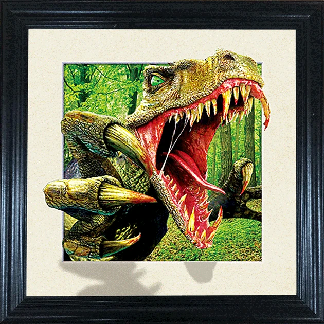 Настенное украшение для спальни 5d линзовидное изображение животного