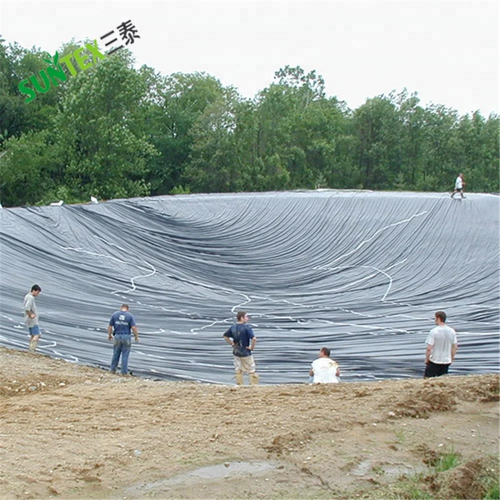 Водонепроницаемые пластиковые тканые геомембраны из полиэтилена hdpe для водоемов озерных рыбных прудов черные креветки вкладыши