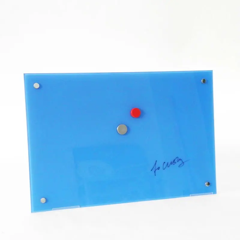 show original title Details about   Magnetic board in tempered glass t01 40x40cm ice blue 
