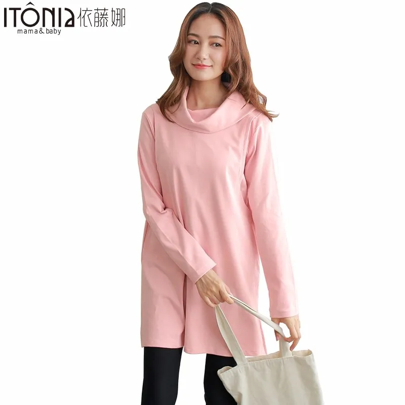 
 Оптовая продажа коротких платьев с высоким воротом для беременных женщин для грудного вскармливания  