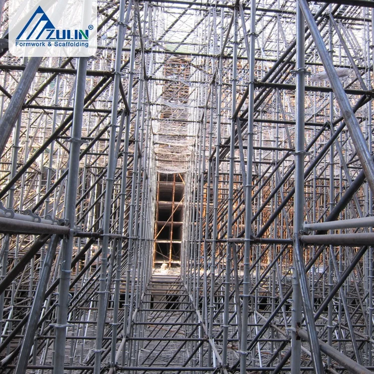 ZULIN Steel Scaffolding Ledger With Light Pin Lock Hot Dip Galvanized Finish for Building Construction SGS Certified