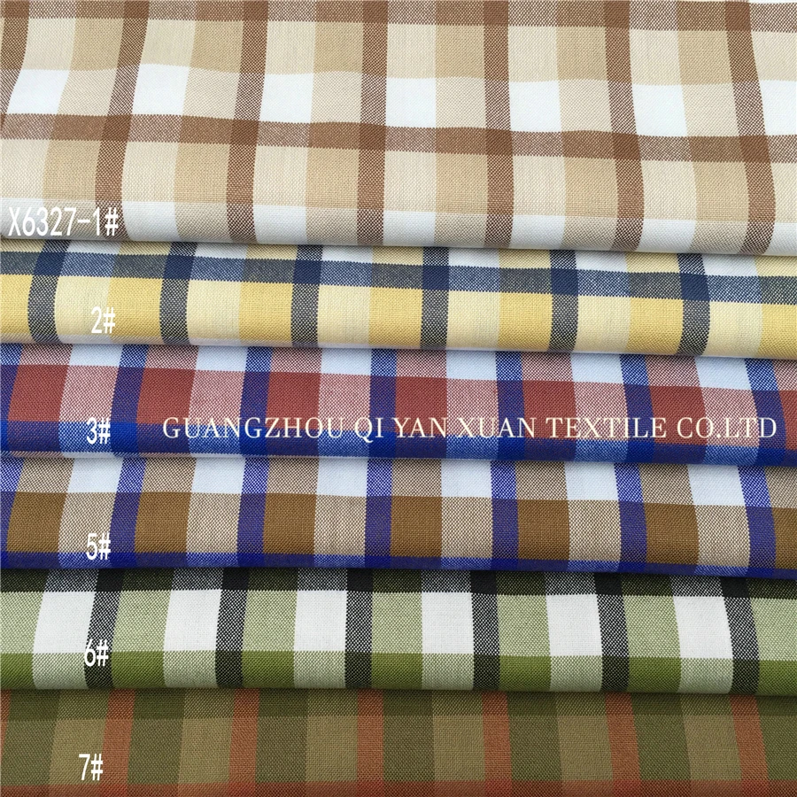 Wholesale  Polyester viscose elastane blend material plaid design textured suiting  men's suit  blazer fabric for summer cloth