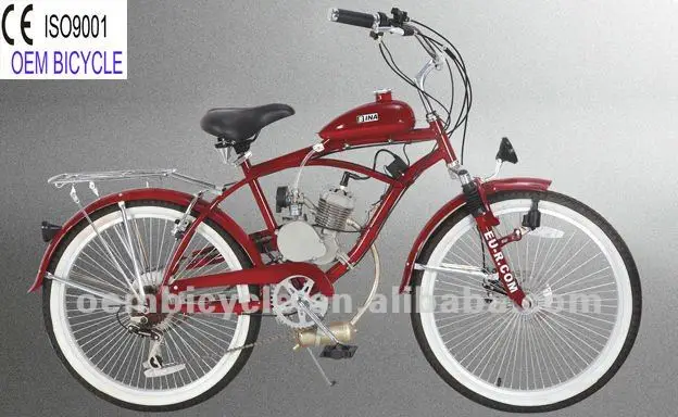 26 Inch Hot Sale 50cc 80cc 100cc 2-Stroke Gas Engine Motor Bike