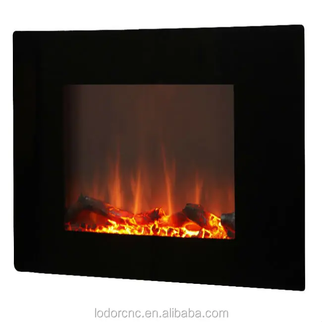 Wall Mounted Electric Fireplace With Artificial Fire Flame