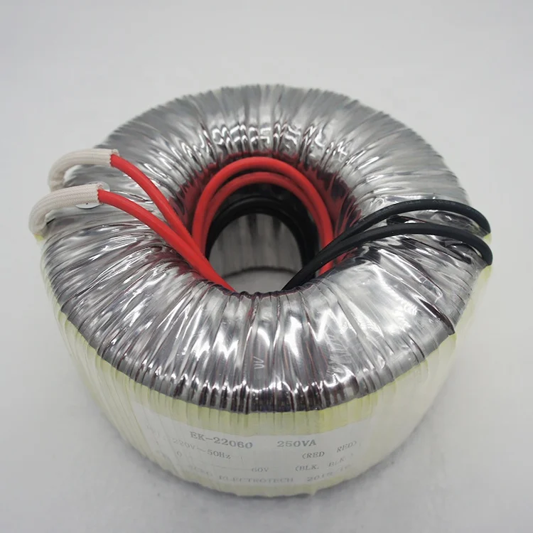 Single-Phase Toroidal Power Transformer for Audio Amplifiers 12v 18v 480v Output 110v 220v 240v Input 50hz 60hz Frequency