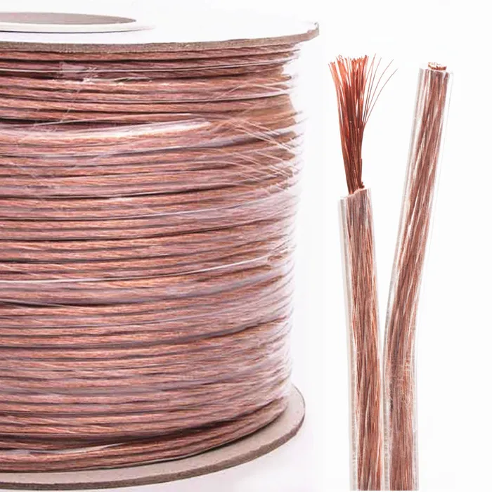 Провод динамика прозрачный 500 футов 16AWG/2C на катушке для автомобильного аудио Hi-Fi звука