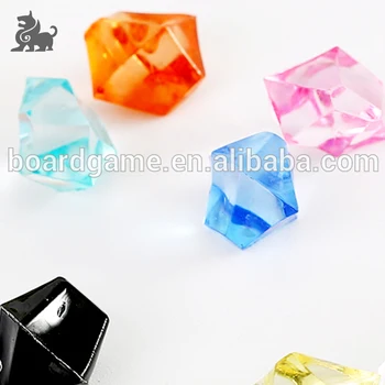 Wholesale Custom board game plastic pieces plastic gems colorful acrylic  gems game pieces Manufacturer and manufacturers