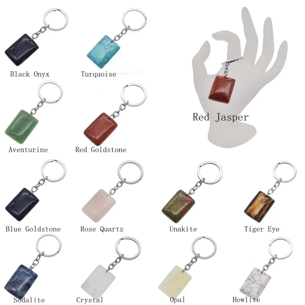 Природные прямоугольные бусины из драгоценного камня шарка подвеска брелок KC0536S Исцеление кубовидный кристалл