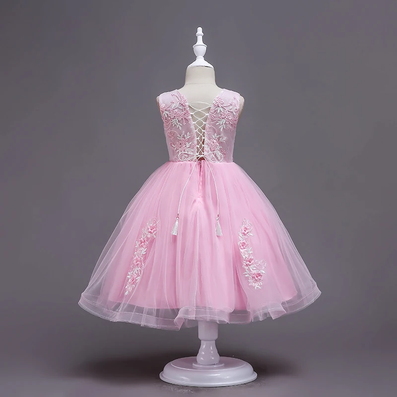 
 Оптовая продажа с фабрики; Модное детское фатиновое платье принцессы с короткими рукавами Вечерние  