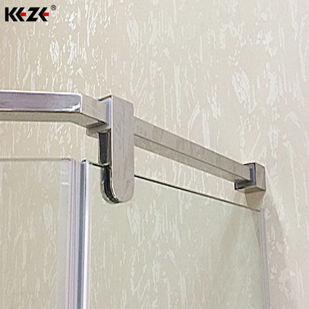 Waterproof Freestanding Neo Angle Shower Enclosure with Frameless Glass Hinge Open Style for Hotels