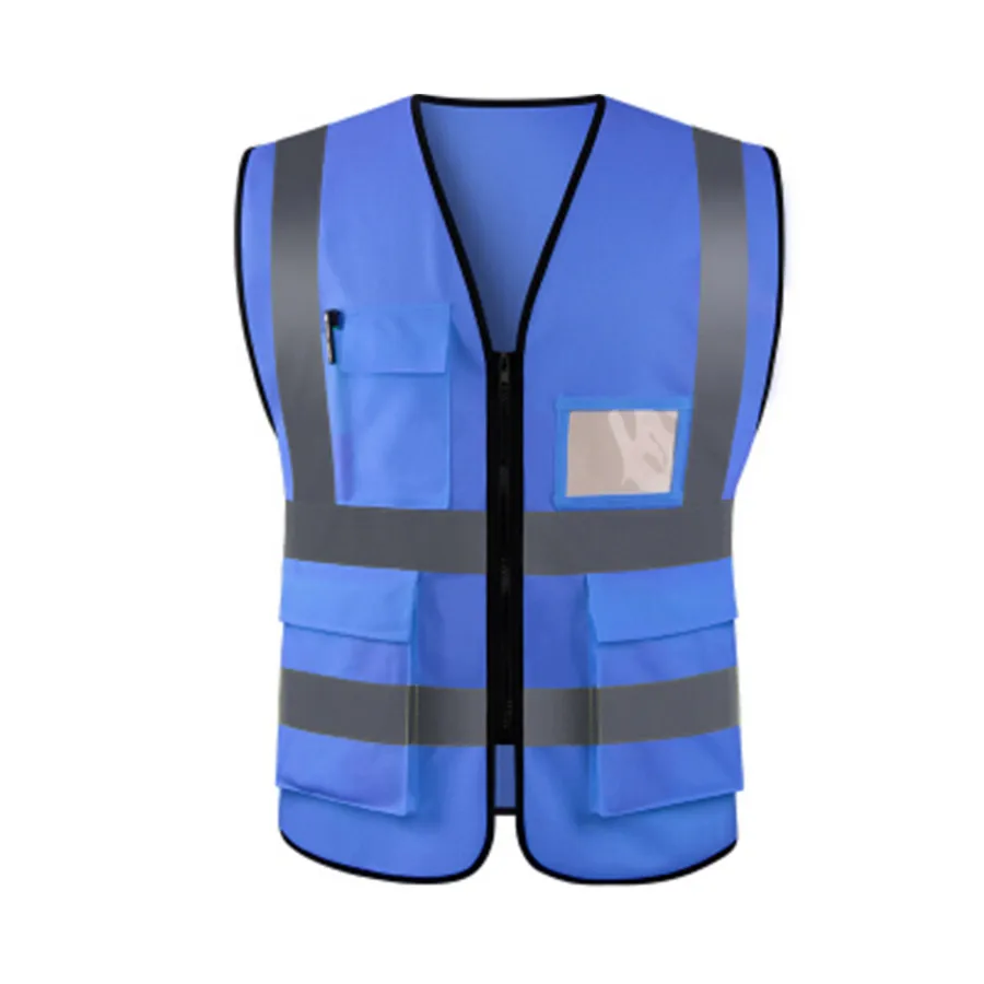 Blue Reflective Safety Vest With Pockets Buy Blue Safety Vest Blue Safety Vest With Pockets Blue Reflective Safety Vest Product On Alibaba Com