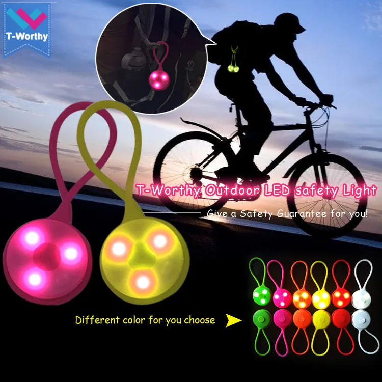 Led Silicone Bag Light for Backpack Safety Light Accessory for Camping Climbing Hiking