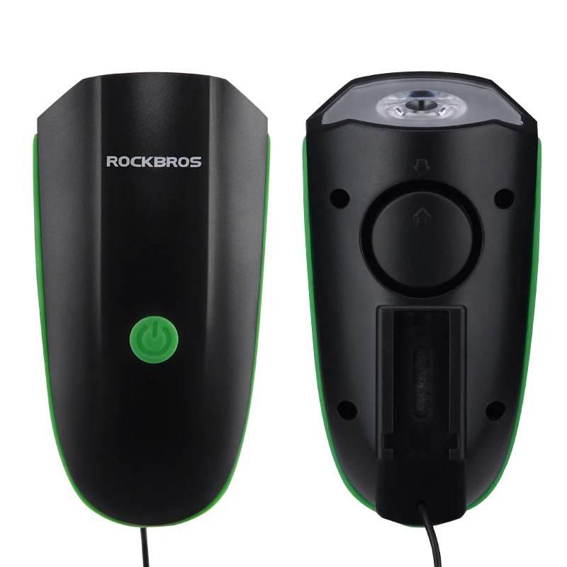 ROCKBROS Waterproof 2 in 1 USB Rechargeable Bicycle LED Front Light Remote Control Bicycle Electric Horn Bell
