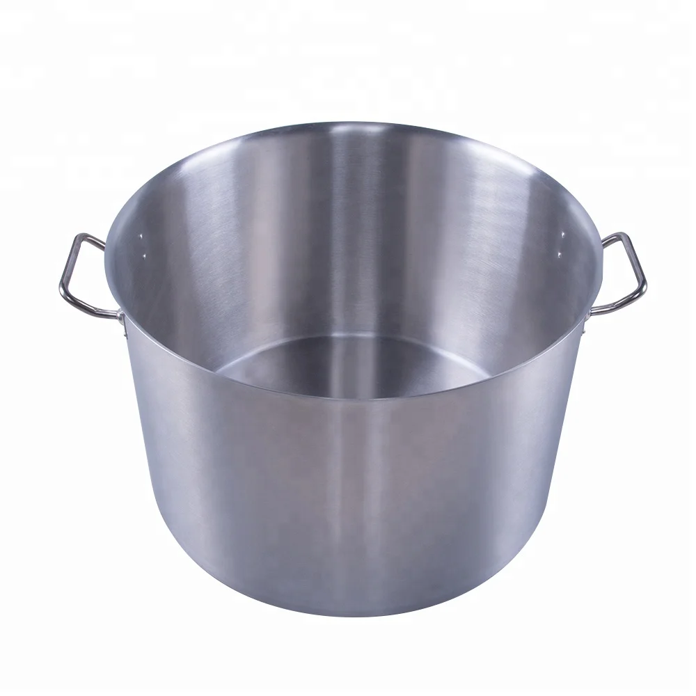 Commercial Kitchenware Stock Pot Cooking 25 Gallon Pot Camping Pot Cookware Set Stainless Steel Metal Buckets American Style