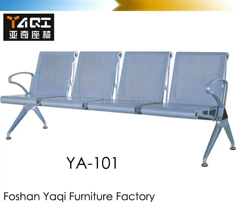 Hospital Public Steel Seating Bench Cheap Waiting Room Chairs Ya101