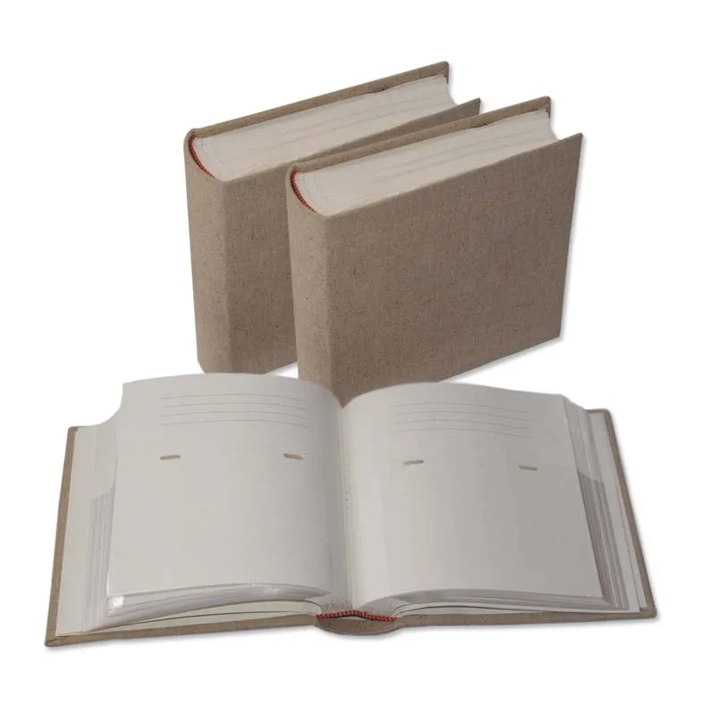 Фотоальбом ручной работы из ткани и льна 4 'x 6' 100