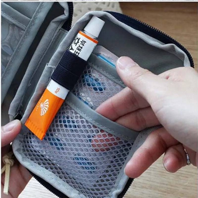 Многофункциональный портативный комплект первой помощи, Аварийная сумка для лекарств из хлопчатобумажной ткани, сумка для первой помощи, контейнер для таблеток, контейнер для таблеток, дорожный контейнер