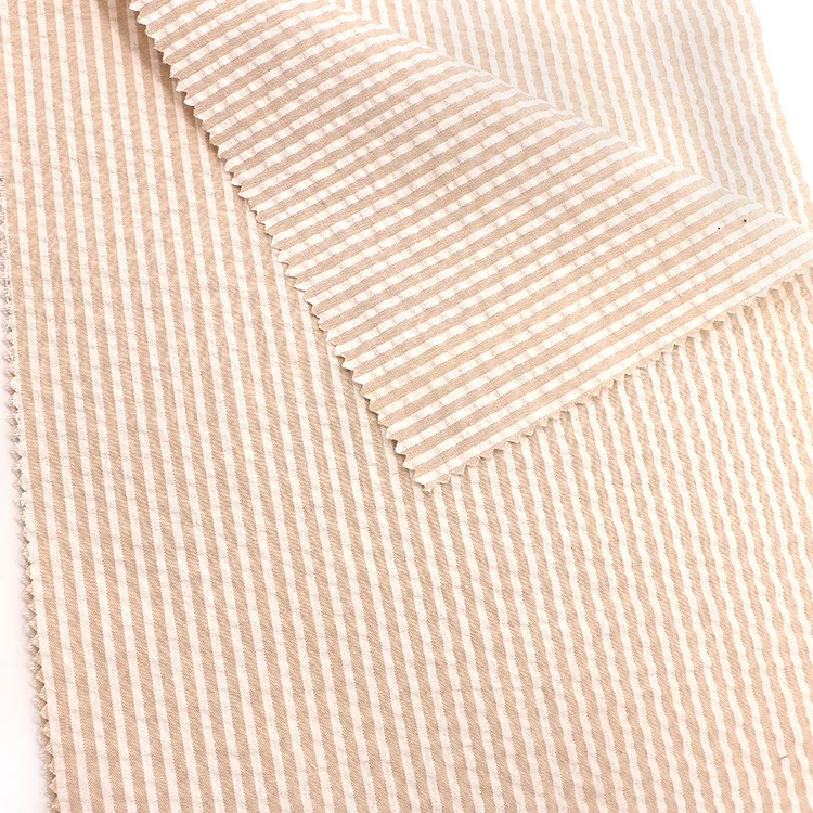 65/35 Polyester Cotton Yarn Dyed Seersucker Fabric